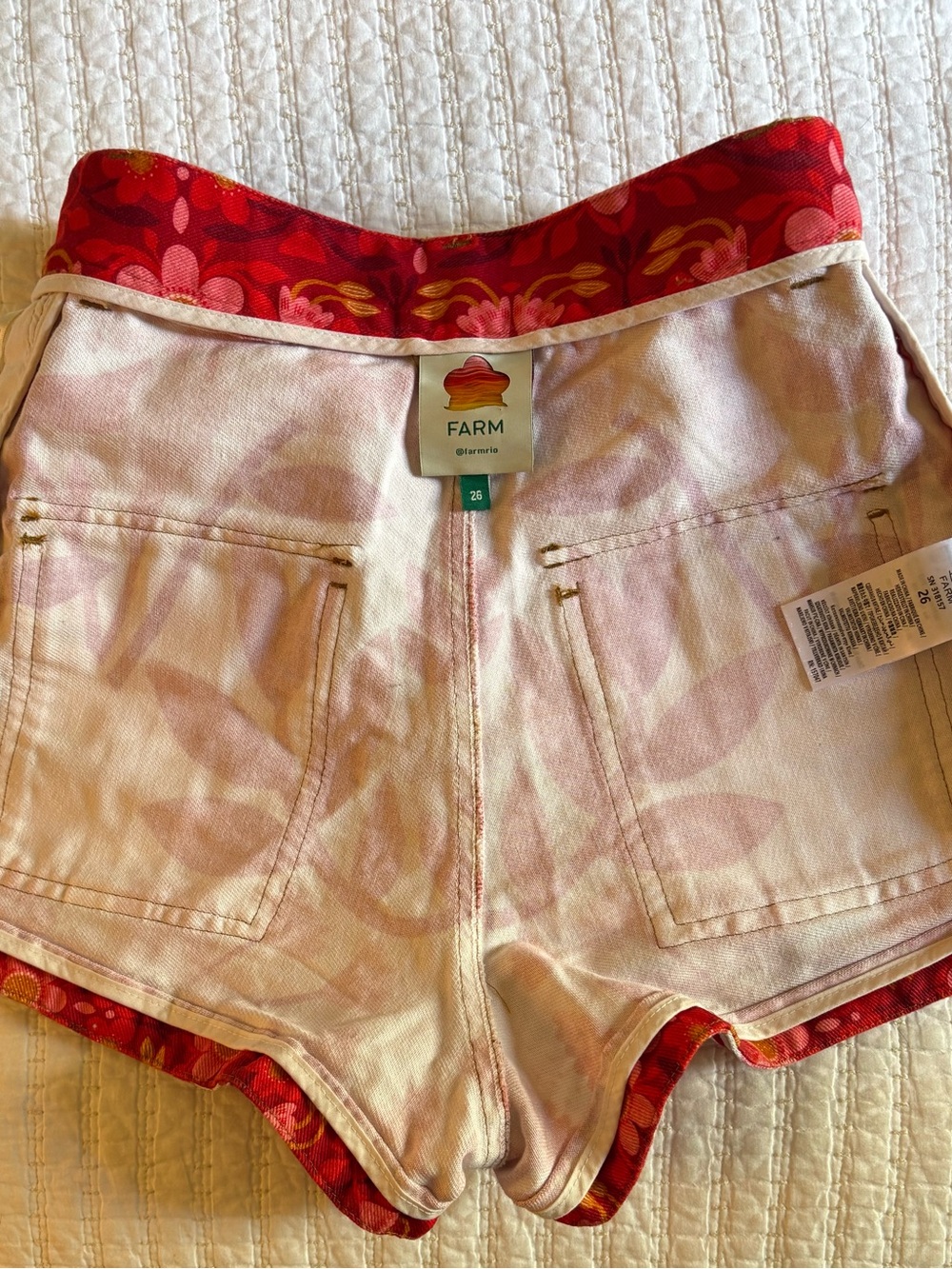 Farm Rio Romantic Orchard Pockets Short Size 26 - Picture 4 of 9